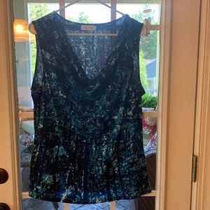 Calvin Klein sleeveless blouse. Size XL